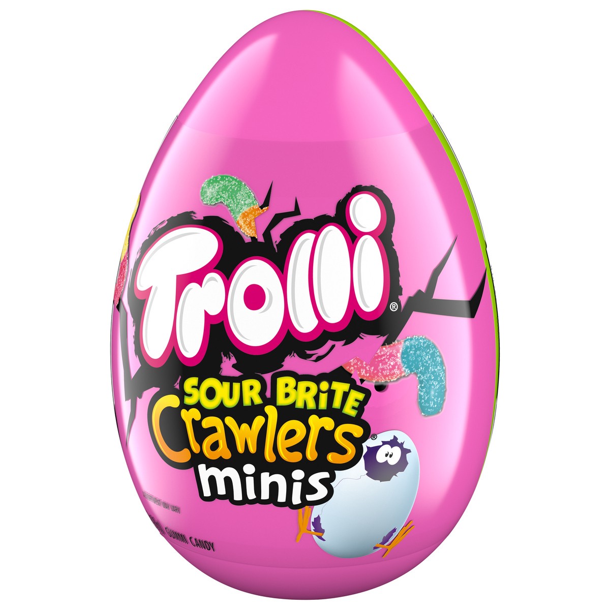 slide 2 of 9, Trolli 07549 156177 Mini Sour Brite Crawlers Gummi Novelty Egg Easter 3.5 oz, 3.5 oz