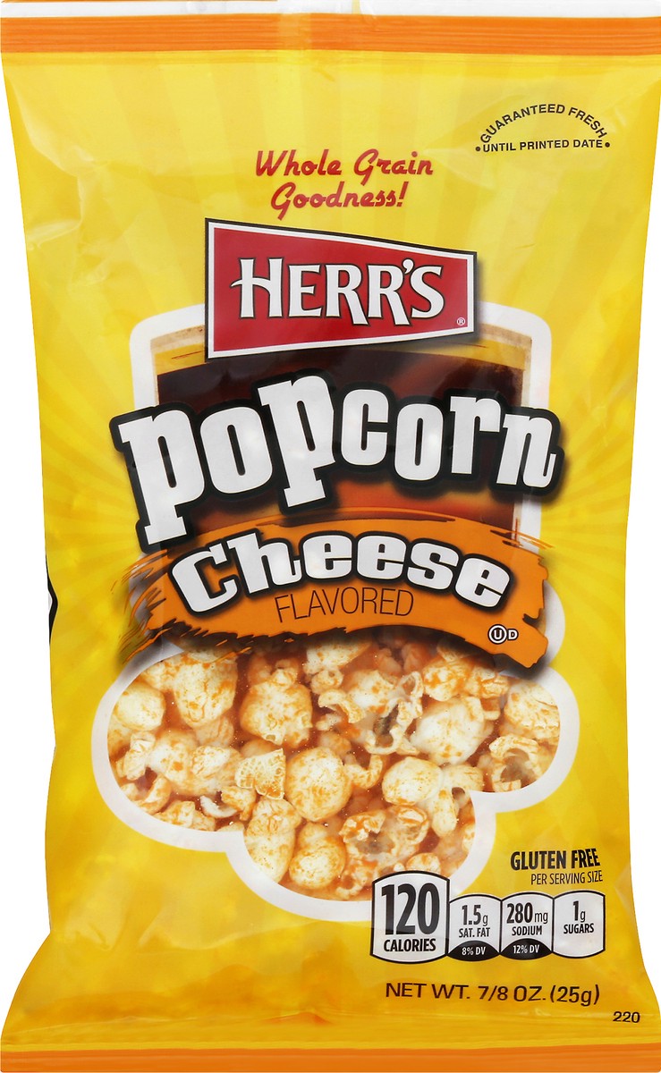 slide 9 of 10, Herr's Cheese Popcorn, 1 oz