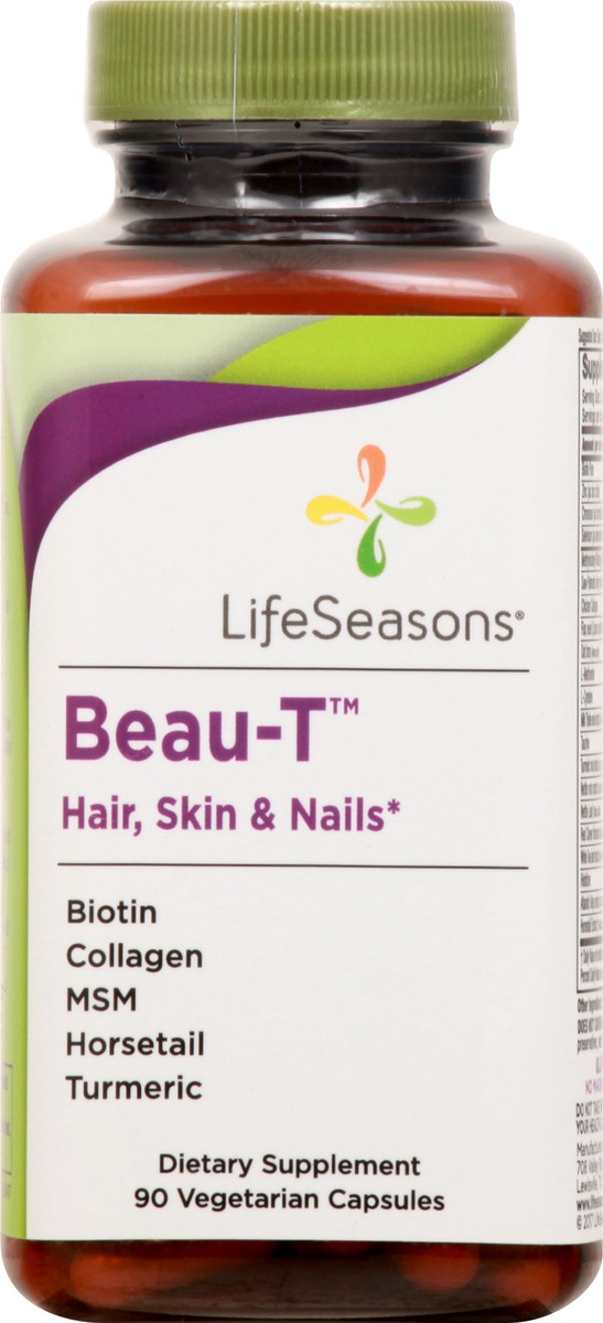 slide 7 of 9, LifeSeasons Vegetarian Capsules Beau-T 90 ea, 90 ct