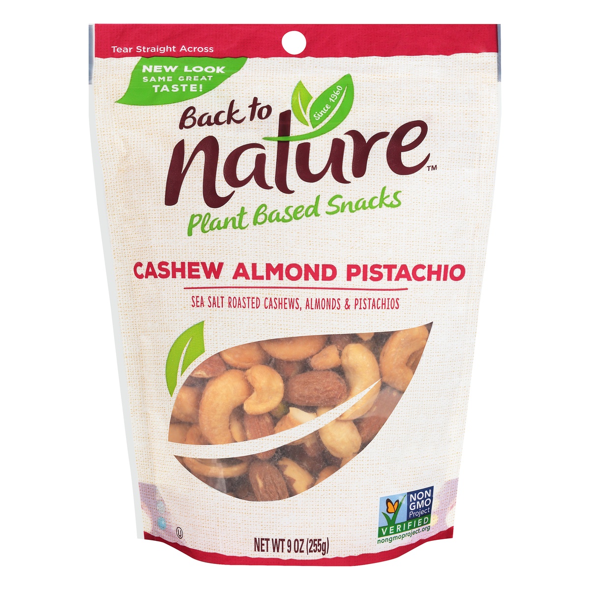 slide 1 of 1, Back to Nature Cashew Almond Pistachio, 9 oz