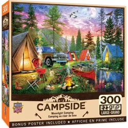 MasterPieces 300 Piece EZ Grip Jigsaw Puzzle - Moonlight Camping - 18 x 24