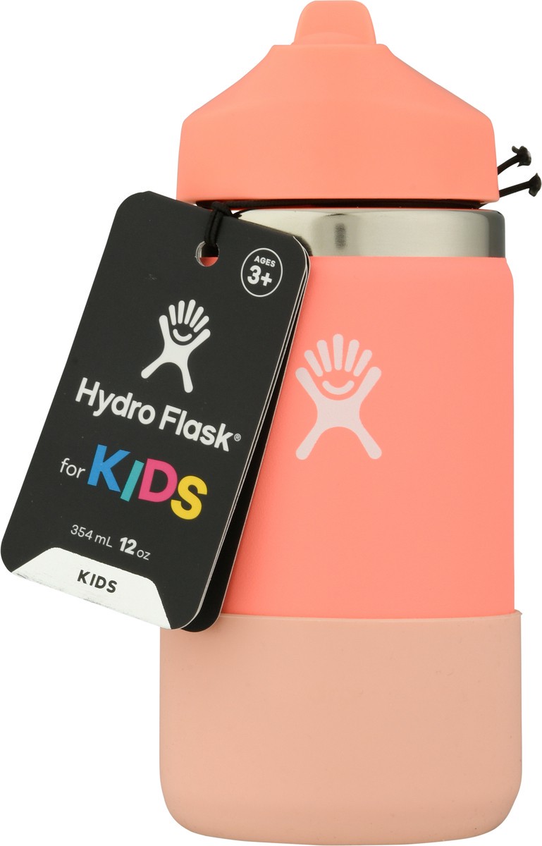 slide 9 of 10, Hydro Flask For Kids 12 Ounce Wide Mouth Hibiscus Bottle 1 ea, 1 ea