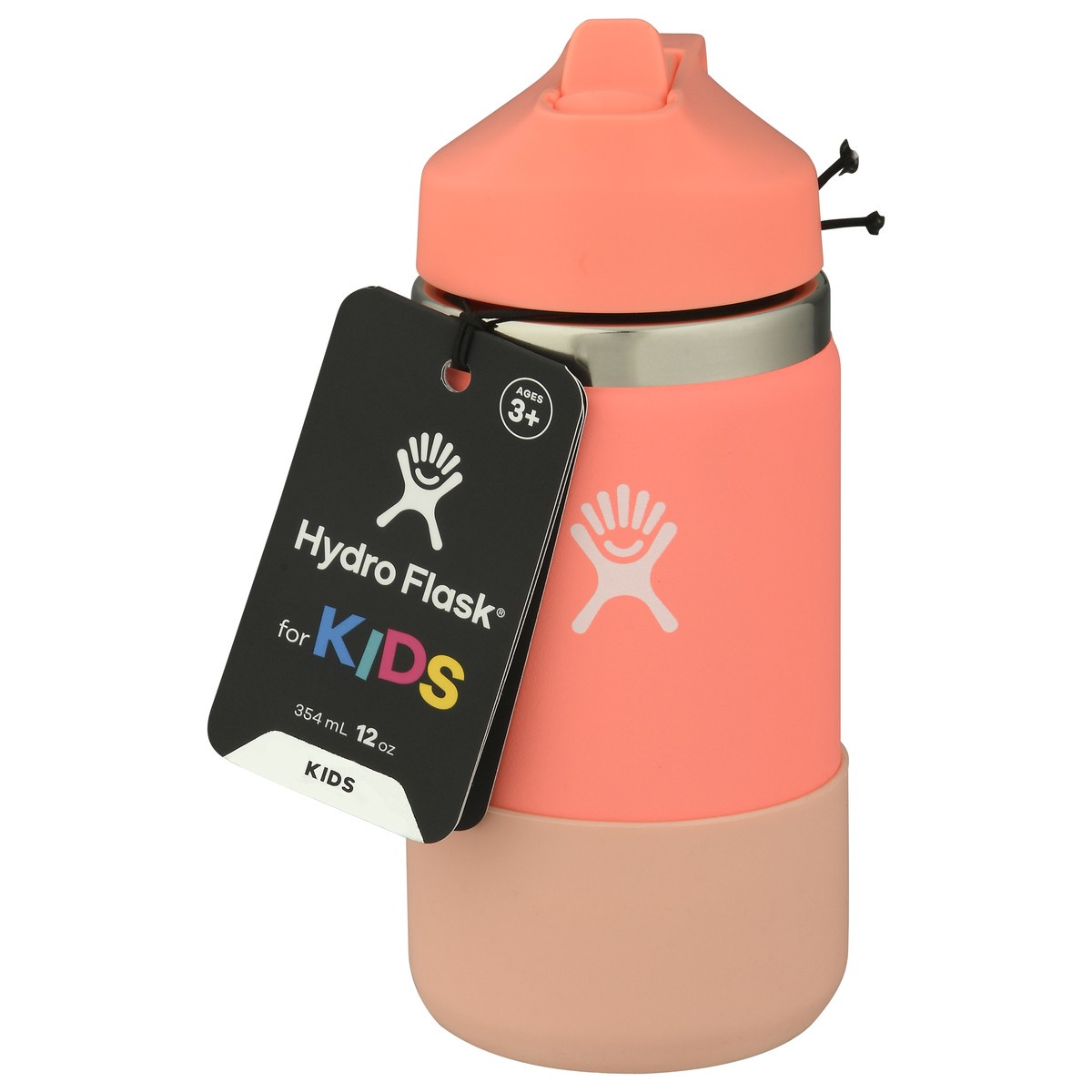 slide 10 of 10, Hydro Flask For Kids 12 Ounce Wide Mouth Hibiscus Bottle 1 ea, 1 ea