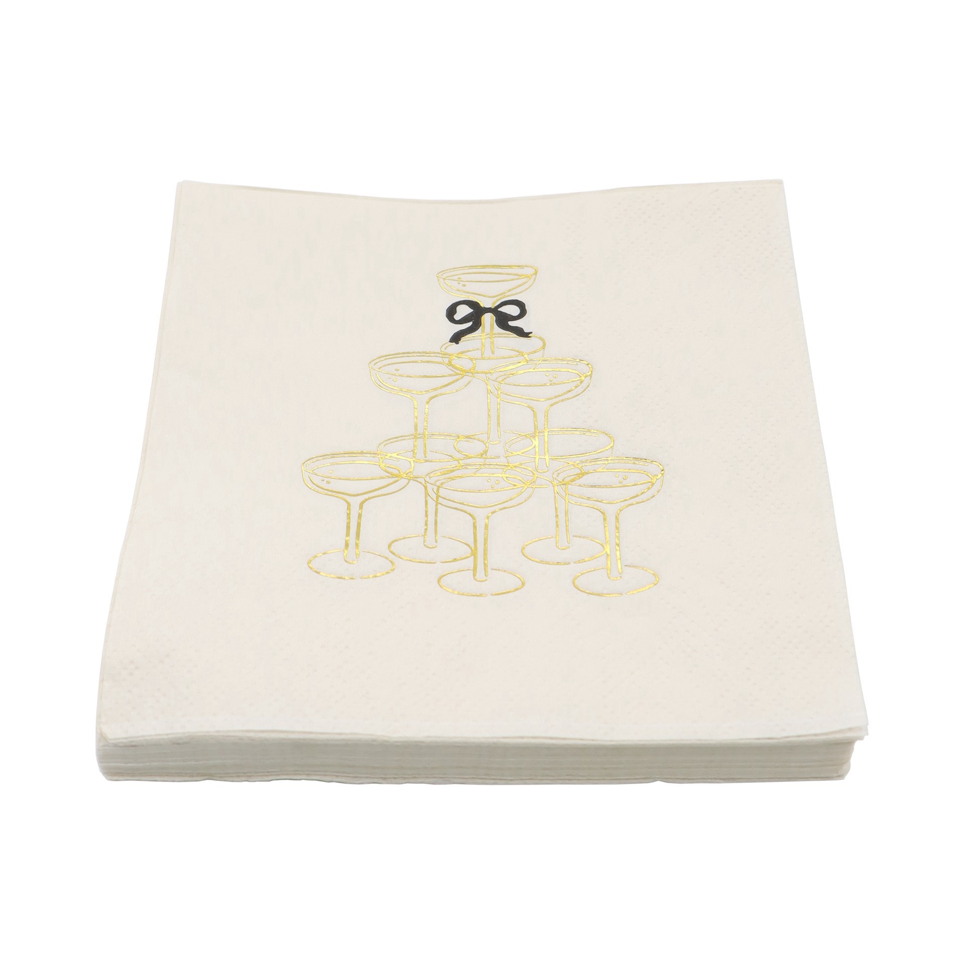 slide 3 of 3, Champagne Tower Beverage Napkins, 20ct. By Celebrate It, 20 ct