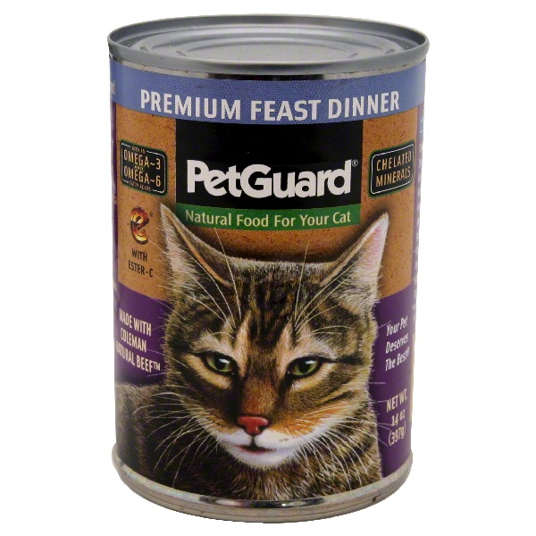 slide 1 of 1, PetGuard Cat Premium Feast Dinner, 14 oz