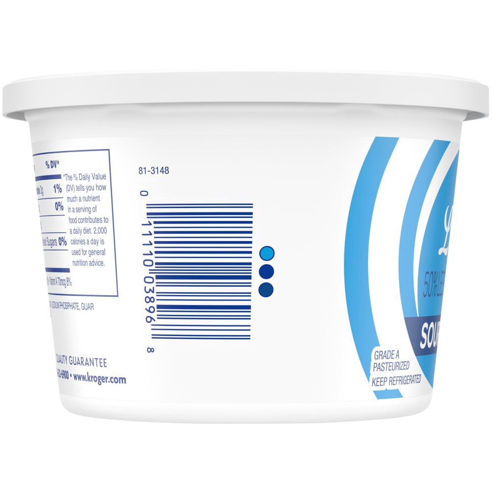 slide 5 of 5, Kroger Light Sour Cream, 16 oz