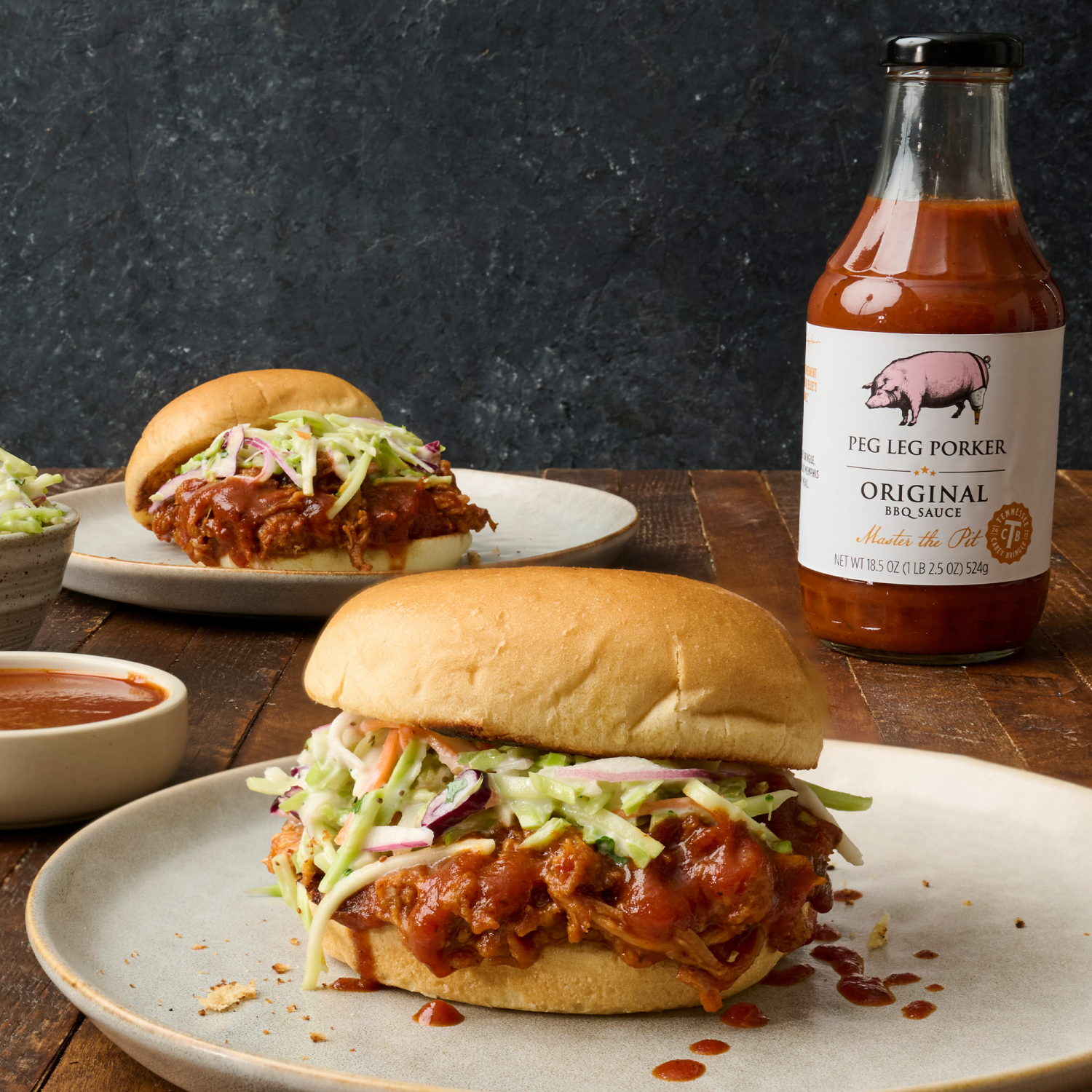 slide 3 of 4, Peg Leg Porker Original BBQ Sauce, 18.5 oz