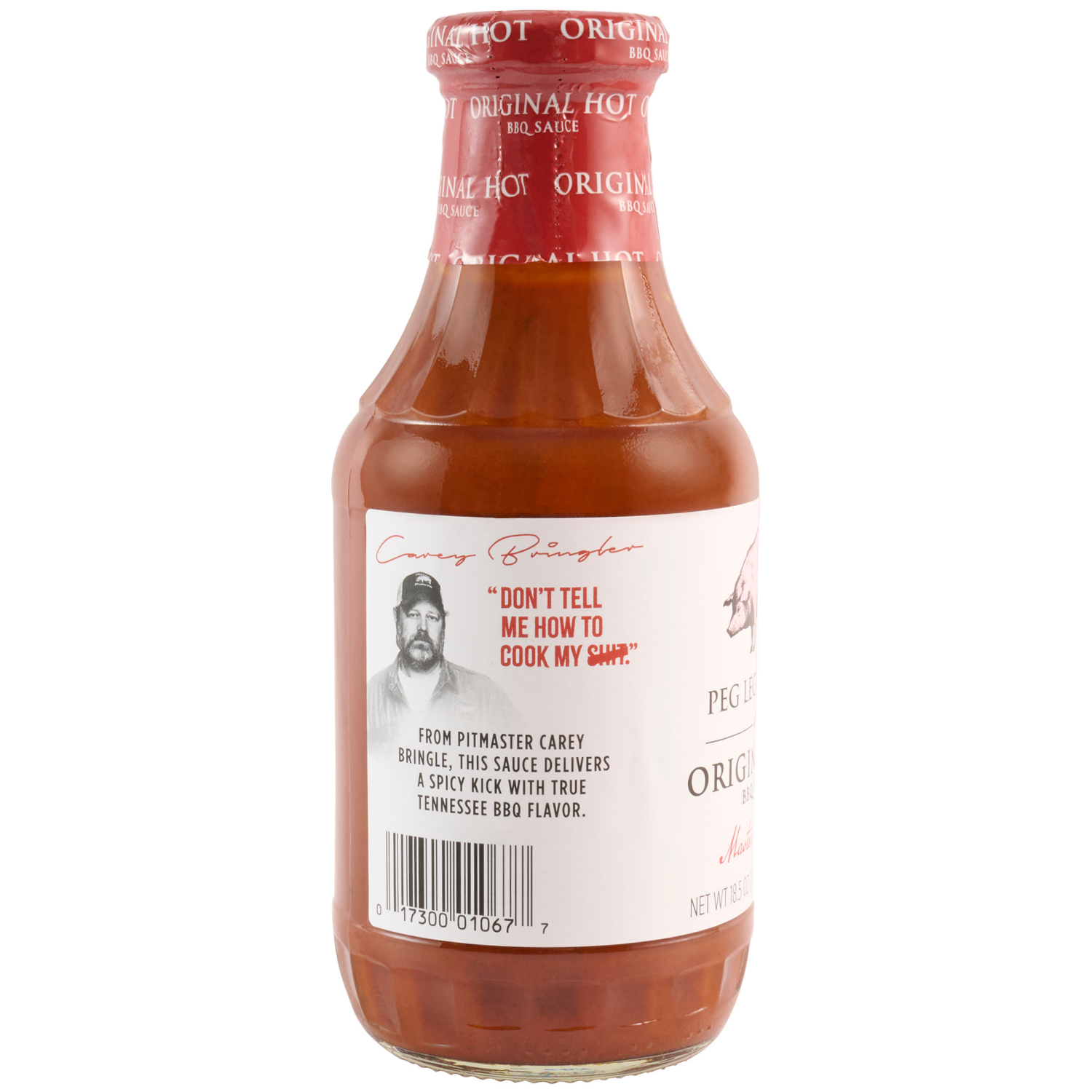 slide 2 of 5, Peg Leg Porker Original Hot BBQ Sauce, 18.500 oz, 18.5 oz