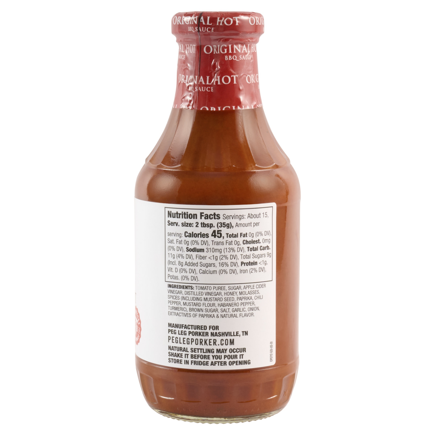 slide 3 of 5, Peg Leg Porker Original Hot BBQ Sauce, 18.500 oz, 18.5 oz