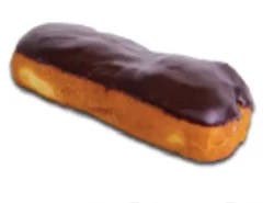 Chocolate Coated White Creme Filled Long John Donut