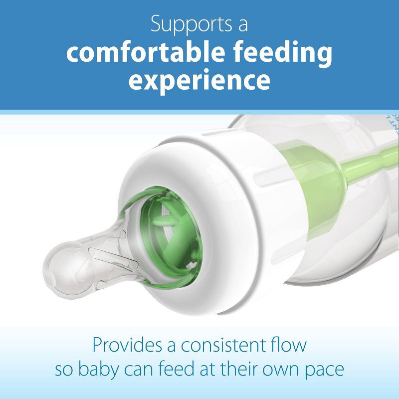 slide 5 of 12, Dr. Brown's Preemie Flow Narrow Baby Bottle Silicone Nipple - Slowest Flow - 2pk - 0m+, 2 ct