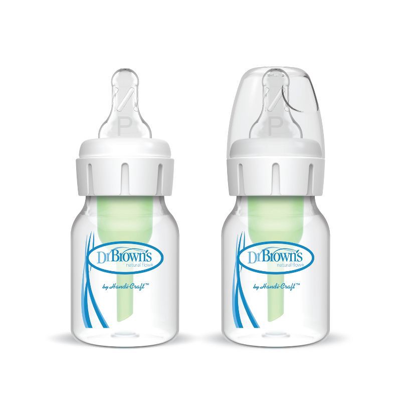 slide 1 of 13, Dr. Brown's 2oz Anti-Colic Options+ Narrow Baby Bottle with Preemie Flow Nipple - 0m+, 2 oz