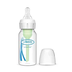 Dr. Brown's 4oz Anti-Colic Options+ Narrow Baby Bottle with Level 1 Slow Flow Nipple - 0m+