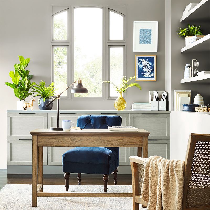 slide 3 of 5, Crosby Schoolhouse Desk Lamp Black (Includes LED Light Bulb) - Threshold™: Adjustable, Metal, ETL Listed, 1 ct