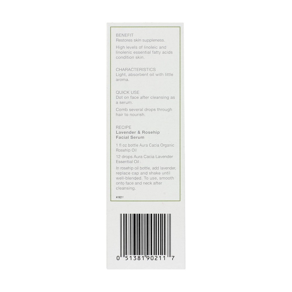 slide 4 of 6, Aura Cacia Organic Rosehip Skin Care Oil, 1 fl oz