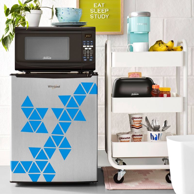 slide 7 of 8, Whirlpool 2.7 cu ft Mini Refrigerator - Stainless Steel - WH27S1E, 1 ct