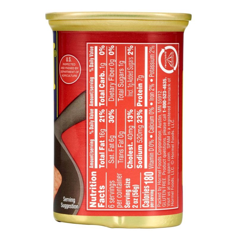 slide 3 of 10, SPAM with Bacon Lunch Meat - 12oz, 12 oz