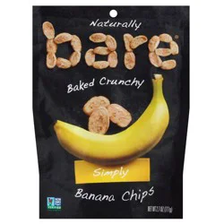 Bare Fruit Bare Baked Crunchy Simply Banana Chips - 2.7oz