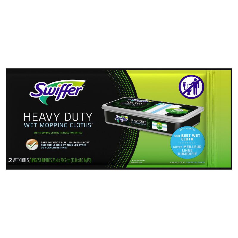 slide 2 of 9, Swiffer Sweeper 2-in-1 Dry + Wet Floor Mopping and Sweeping Kit 1 Sweeper, 7 Dry Cloths, 3 Wet Cloths, 1 ct