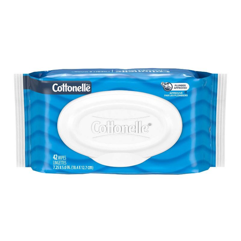 slide 2 of 8, Cottonelle Flushable Wet Wipes - 2pk/42ct, 2 ct, 42 ct
