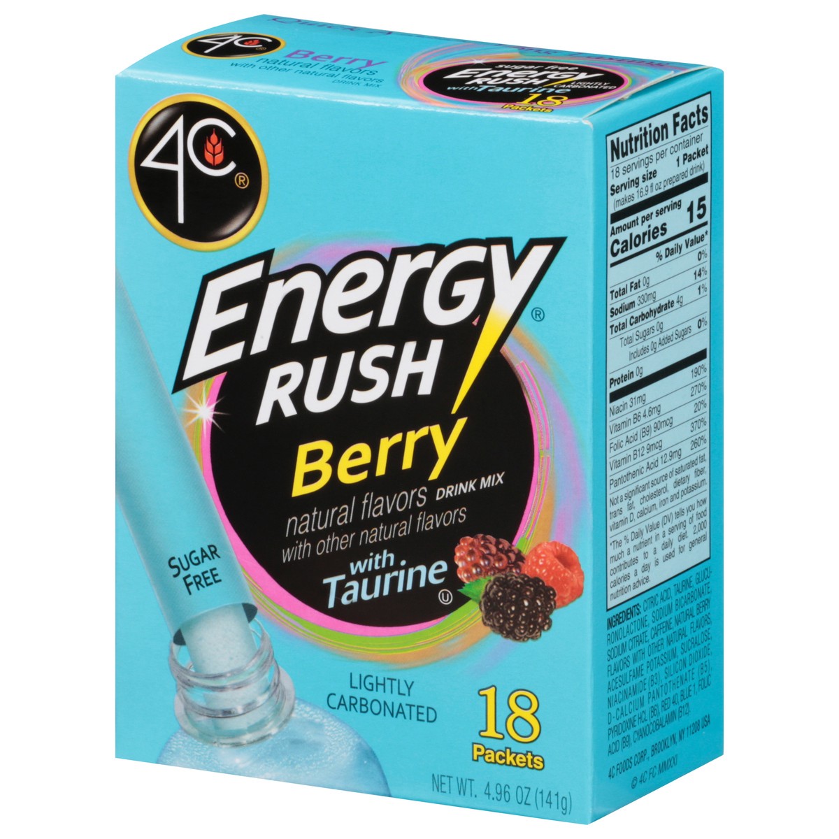 slide 5 of 14, 4C Drink Mix Sgr/Free Energy Rush Be, 18/4.96