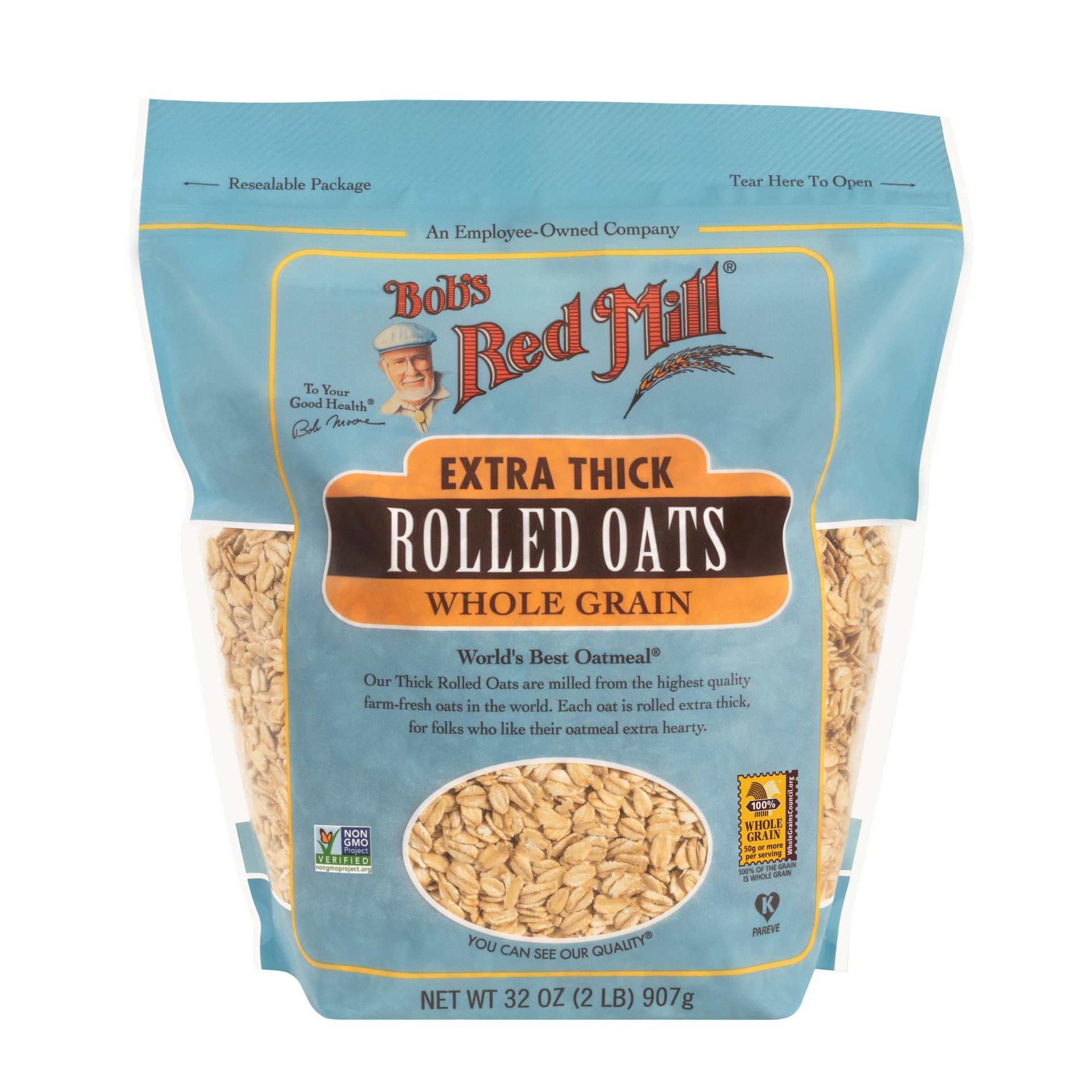 slide 1 of 4, Bob's Red Mill Extra Thick Cut Oats - 32oz, 32 oz