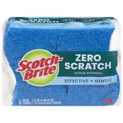 Scotch-Brite No Scratch Scrub Sponge - 6 Count