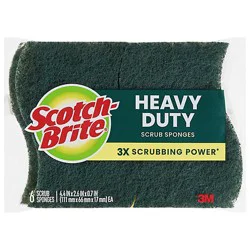 Scotch-Brite Sponges Scrub Heavy Duty Pack - 6 Count