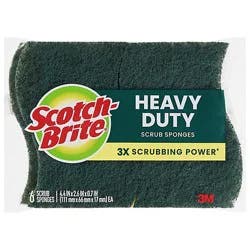 Scotch-Brite Sponges Scrub Heavy Duty Pack - 6 Count