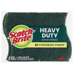 Scotch-Brite Sponges Scrub Heavy Duty Pack - 6 Count