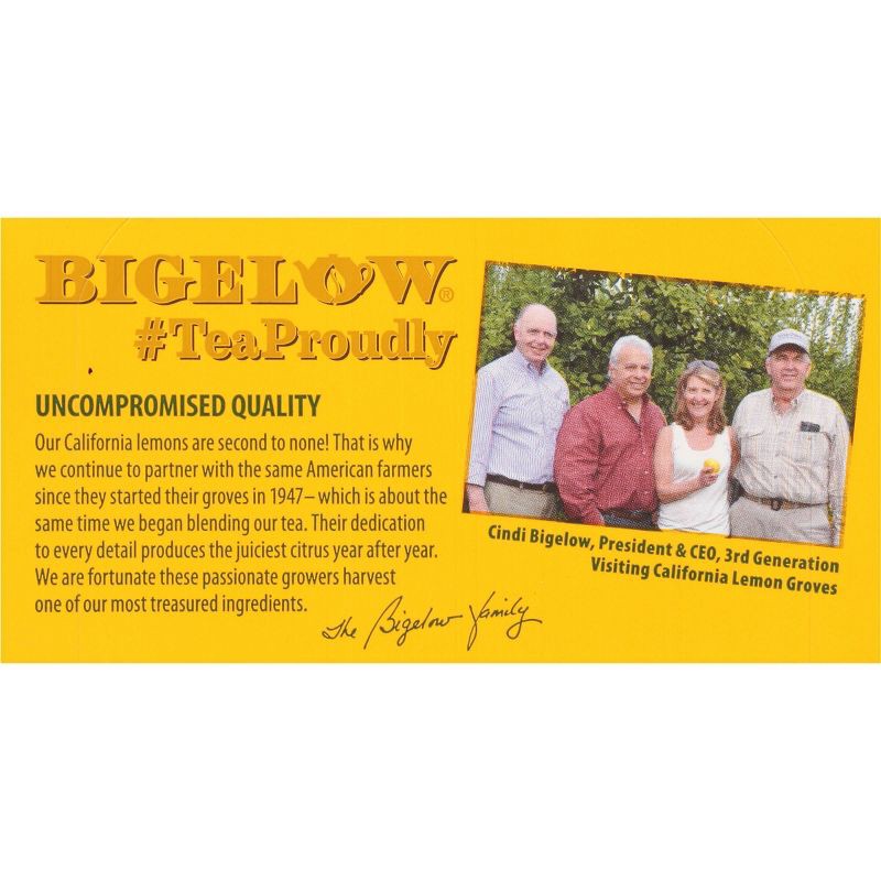 slide 4 of 8, Bigelow Lemon Ginger Plus Probiotics Herbal Tea Bags - 18ct, 18 ct