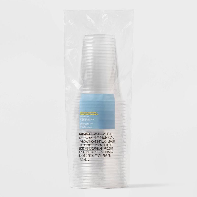 slide 3 of 3, Disposable Clear Cups - 18oz - 28ct- up&up™, 28 ct; 18 oz