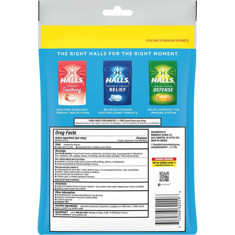 slide 2 of 17, Halls Sugar Free Cough Drops - Mountain Menthol - 70ct, 70 ct