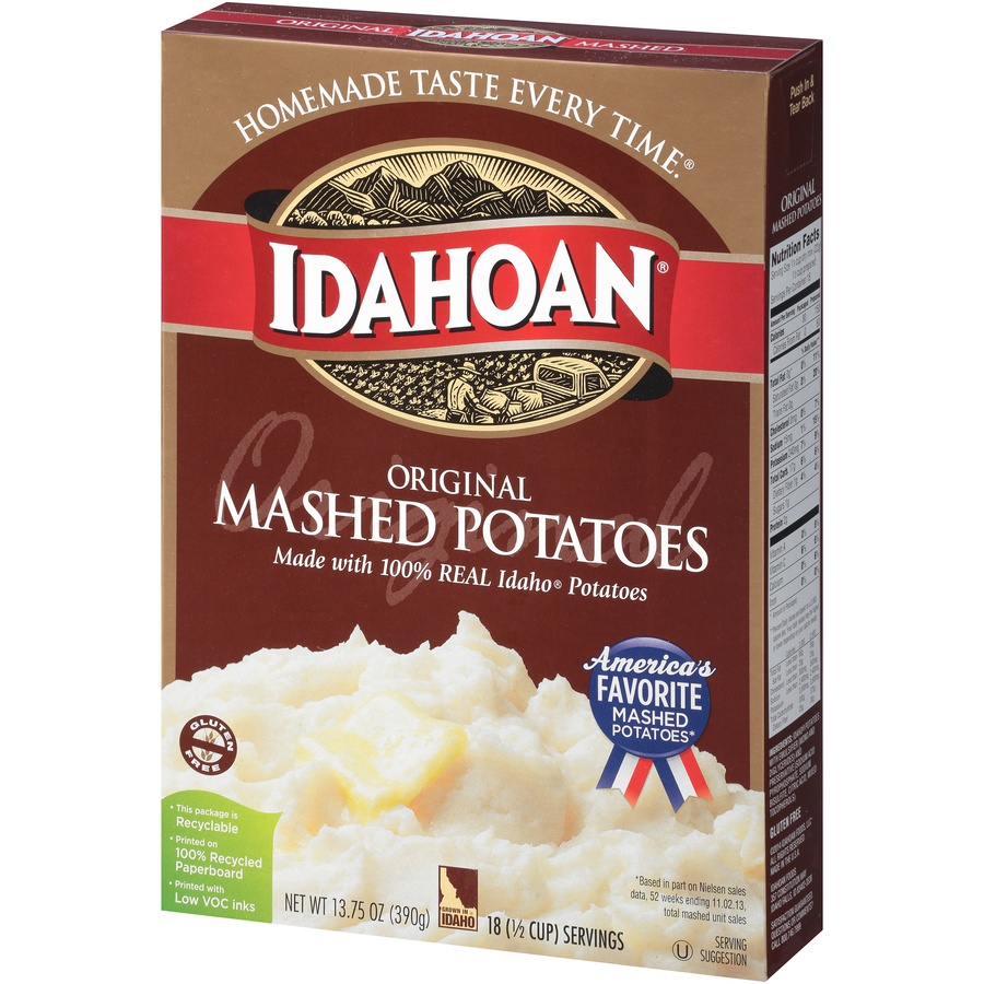 slide 3 of 8, Idahoan Original Mashed Potatoes 13.75 oz, 13.75 oz
