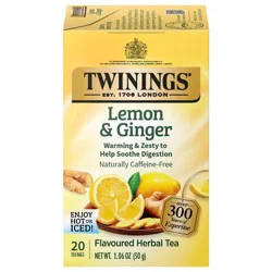 Twinings Lemon and Ginger Tea - 20ct