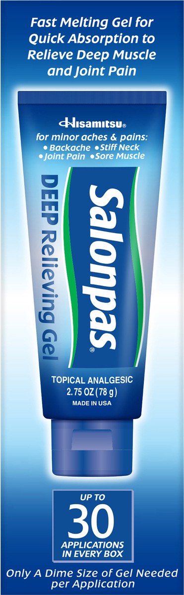 slide 7 of 7, Salonpas Deep Rel Gel, 2.75 oz