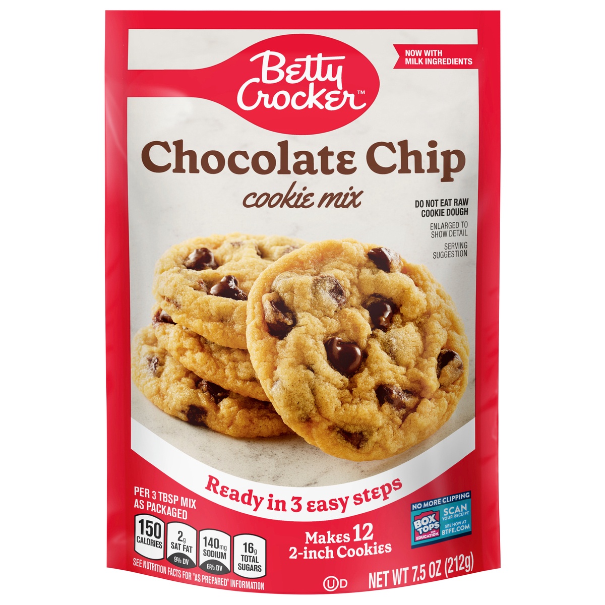 slide 1 of 1, Betty Crocker Chocolate Chip Snack Size Cookie Mix, 7.5 oz, 7.5 oz