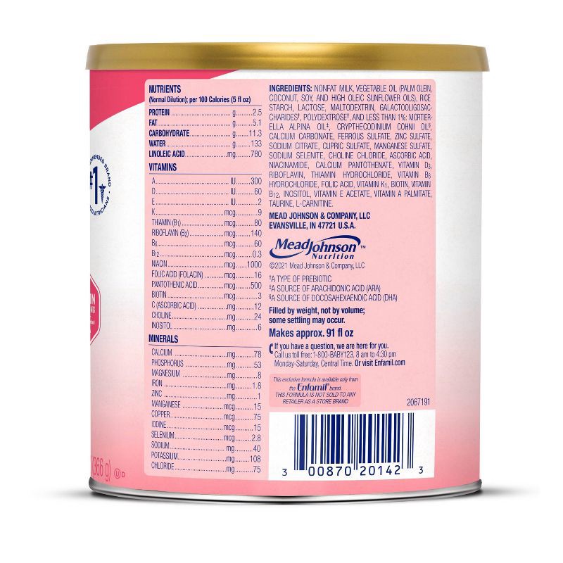 slide 10 of 11, Enfamil A.R. Powder Infant Formula - 12.9oz, 12.9 oz