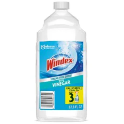 Windex Vinegar Window and Glass Cleaner Refill Bottle - 67.6 fl oz