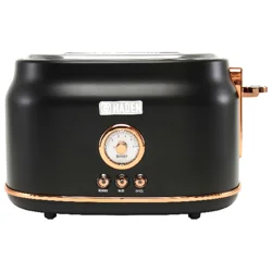 Haden Dorset 2 Slice Toaster Black & Copper