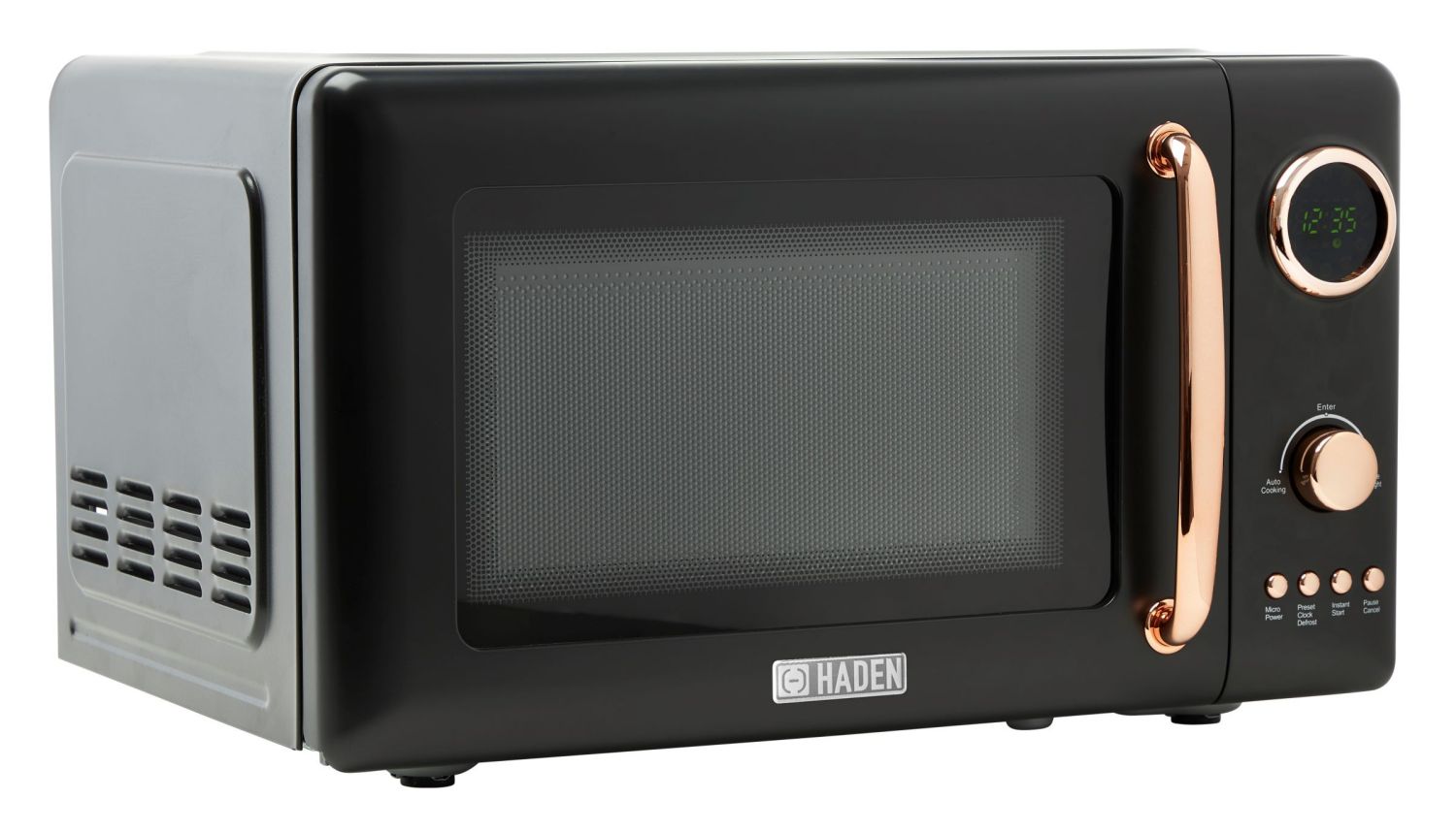 slide 2 of 3, Haden Microwave - Black & Copper, 1 ct