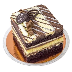 L&B Triple Chocolate Tiger Shortcake Square