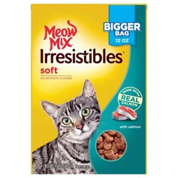 Meow Mix Irresistibles Cat Treats - Soft With Salmon, 12-Ounce Bag