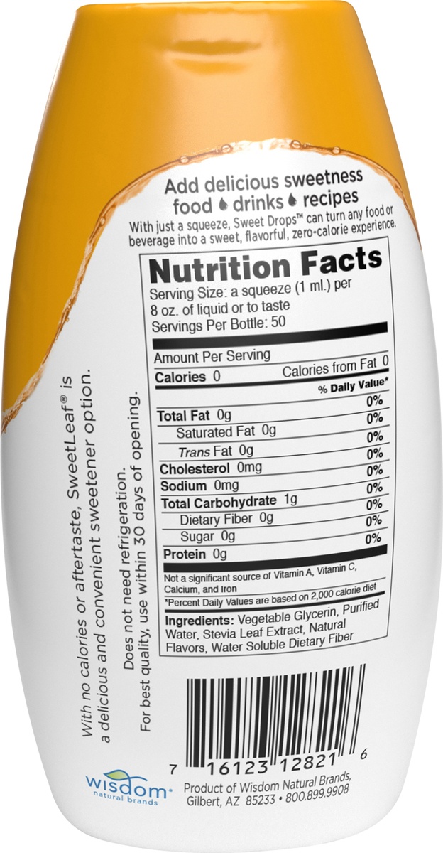 slide 4 of 5, Sweet Drops Caramel Flavored Stevia Sweetener 1.7 fl oz, 1.7 fl oz