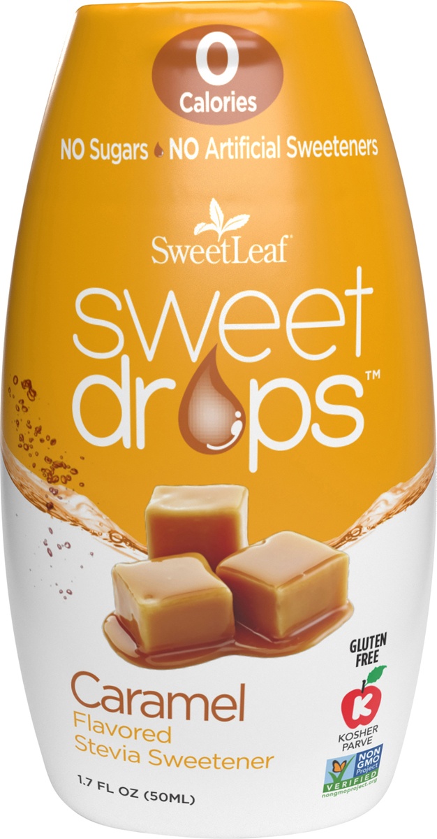 slide 2 of 5, Sweet Drops Caramel Flavored Stevia Sweetener 1.7 fl oz, 1.7 fl oz