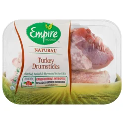 Empire Kosher Natural Turkey Drumsticks - 2 ct
