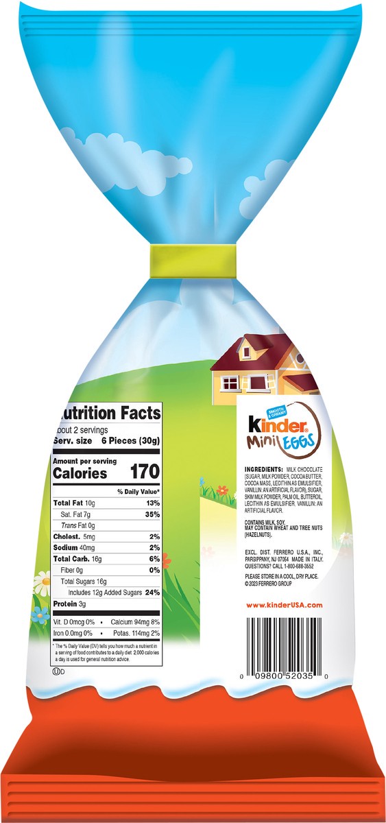 slide 2 of 7, Kinder Mini Smooth & Creamy Eggs Mini 3 oz, 1 ct