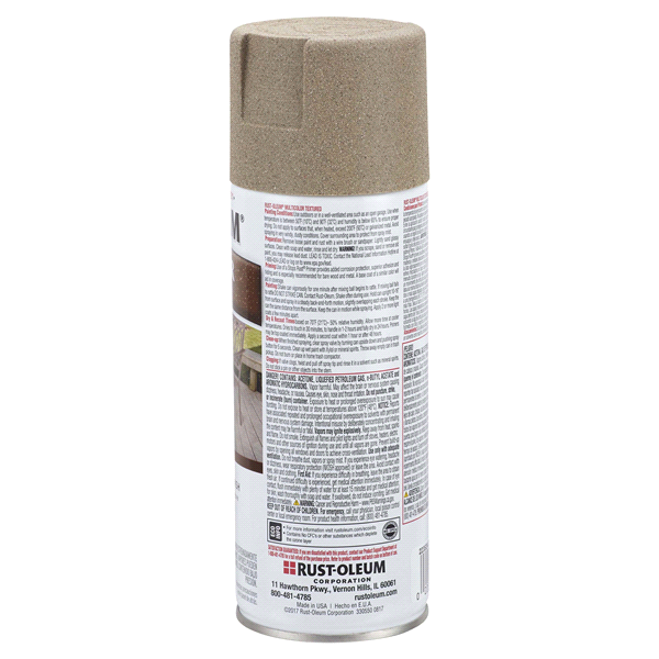 slide 8 of 9, Rust-Oleum Stops Rust Protective Multi-Color Textured Spray Paint - 223524, Desert Bisque, 12 oz