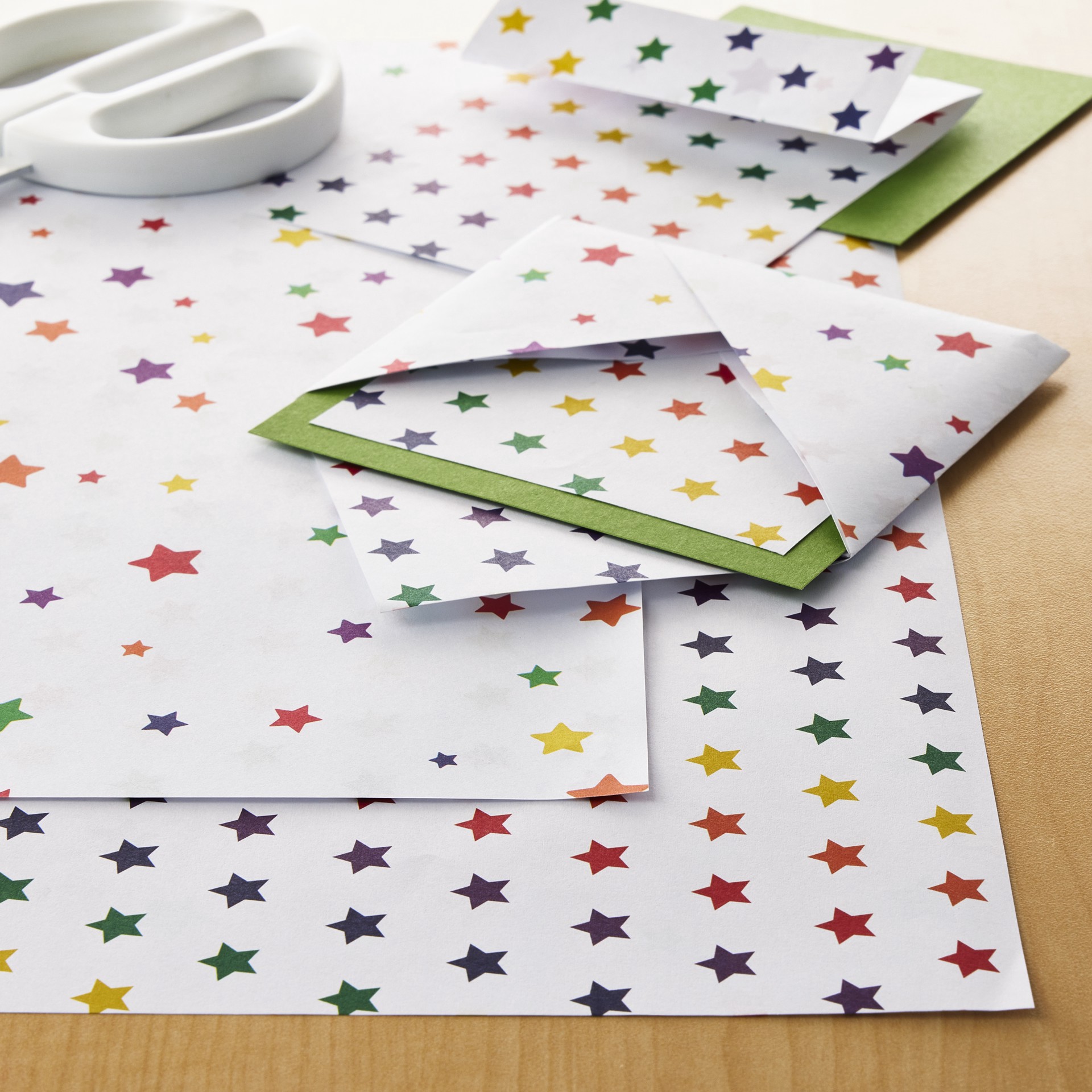 slide 3 of 4, Rainbow Star Double-Sided Cardstock Paper By Recollections, 12" X 12", 12 in x 12 in