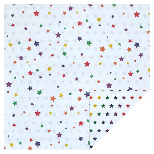slide 1 of 4, Rainbow Star Double-Sided Cardstock Paper By Recollections, 12" X 12", 12 in x 12 in